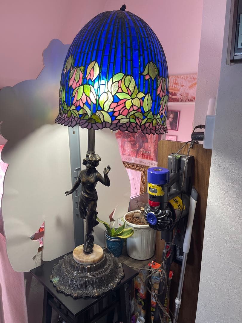 ステンドグラス ランプシェード訳あり引取りのみ