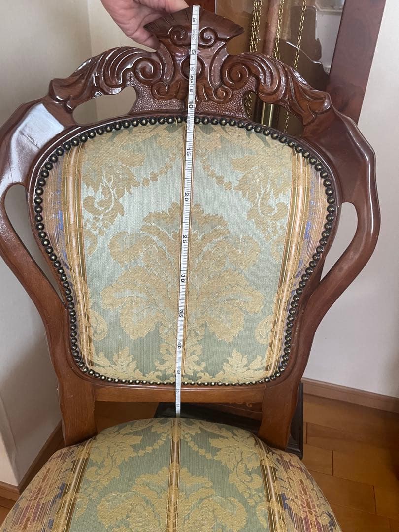 美品ダイニングチェア　猫脚椅子　一脚　イタリア製　1人用椅子　インテリア