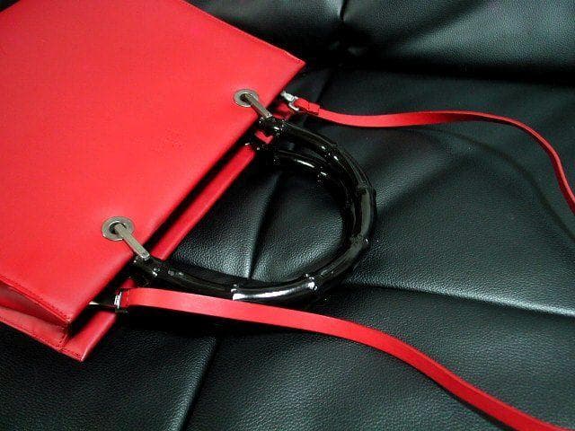 GUCCI　グッチ バンブー レザー トートバッグ　イタリア製