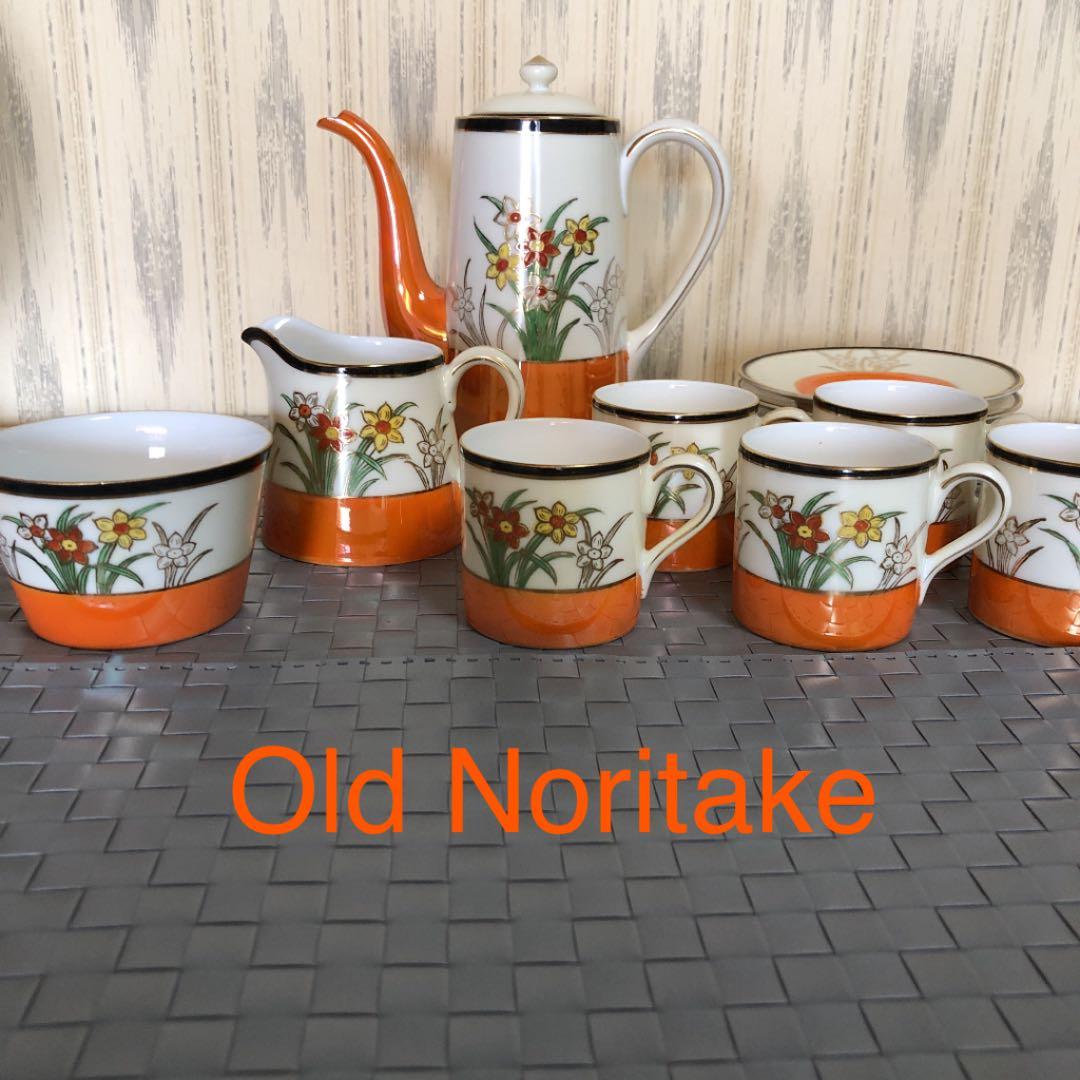 オールドノリタケ　ティー(ココア？)セット