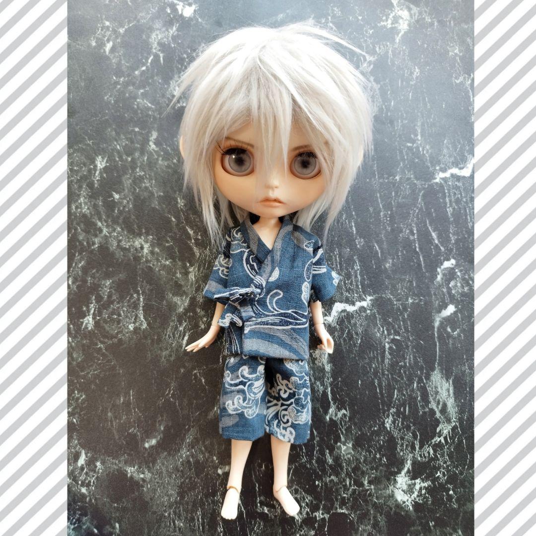確認用　アイシードール　甚平　着物　男の子　ハンドメイド　アウトフィット