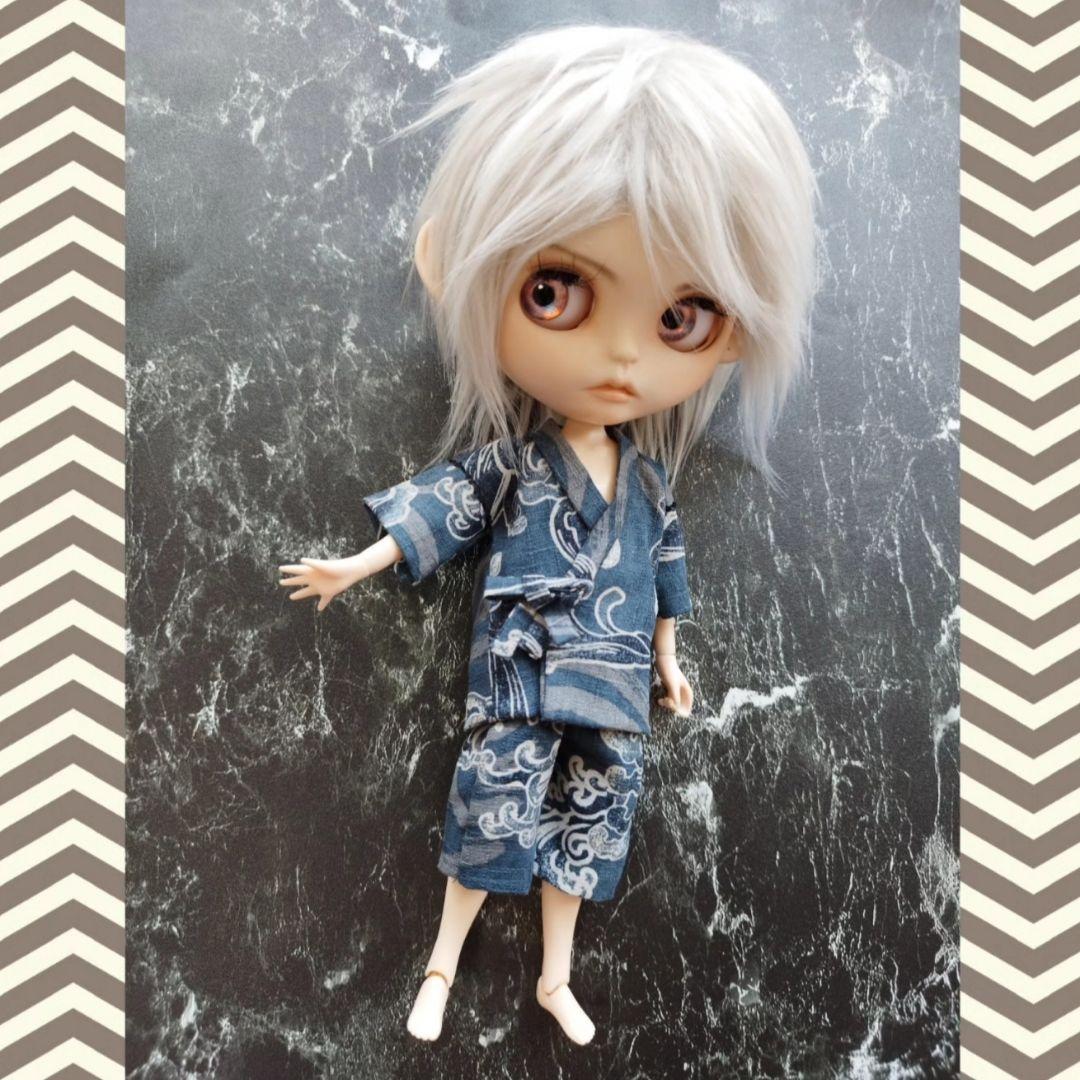 確認用　アイシードール　甚平　着物　男の子　ハンドメイド　アウトフィット