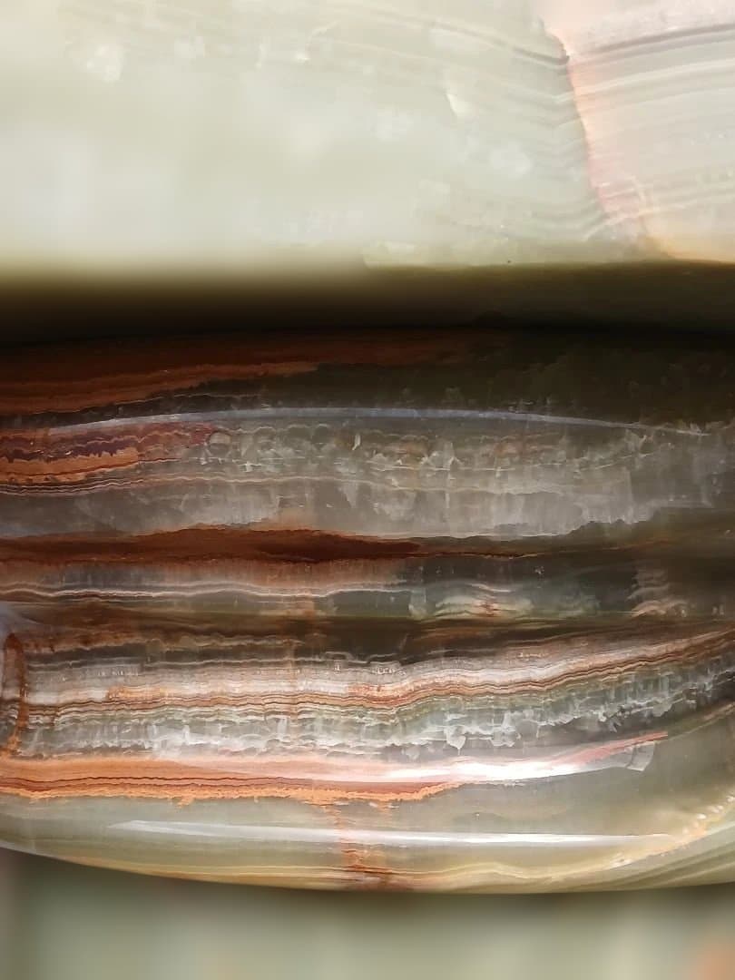 お引き取り専用　グリーンオニキス(オニックス)　天然大理石　円柱型飾り台ポール