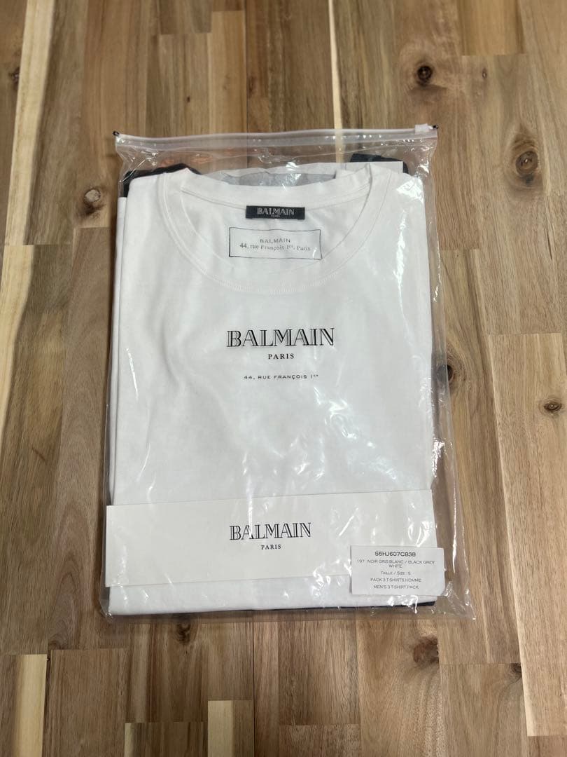 BALMAIN バルマン クラッシュTシャツ 白 黒 2枚セット