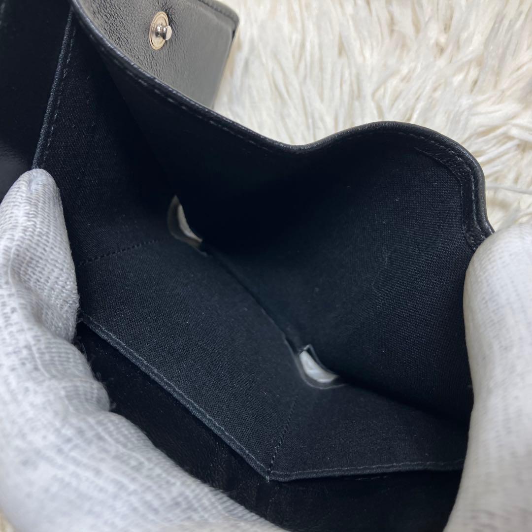 【美品】 バレンシアガ ペーパーウォレット クロコ型押し