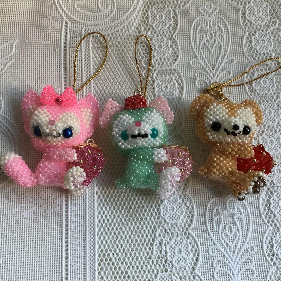 ビーズ完成品　ストラップ