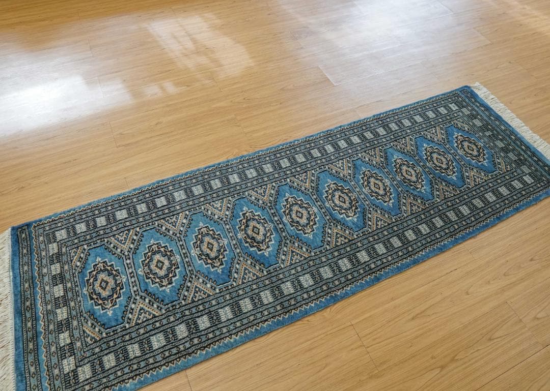 パキスタン手織り絨毯　ランナー 185×63cm ペルシャ