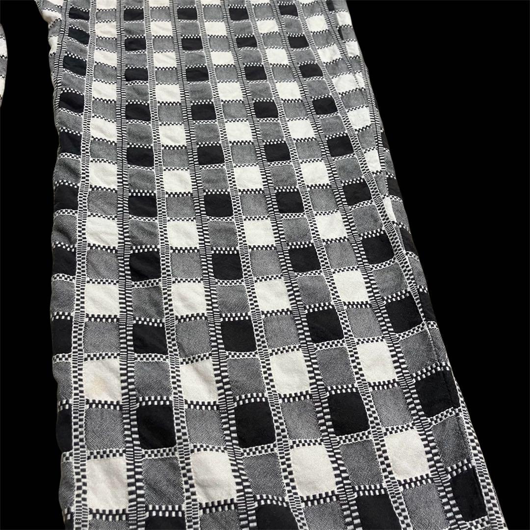 KUON×DAN別注 吉野格子パンツ チェックパンツ クオン ダン ハズム M
