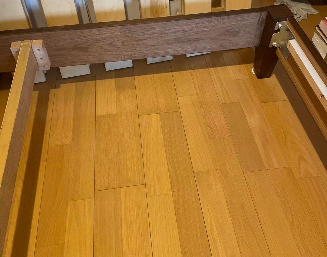 ACTUS アクタス　クイーンサイズ　ベッド　ウォールナット　天然オイル　使用品