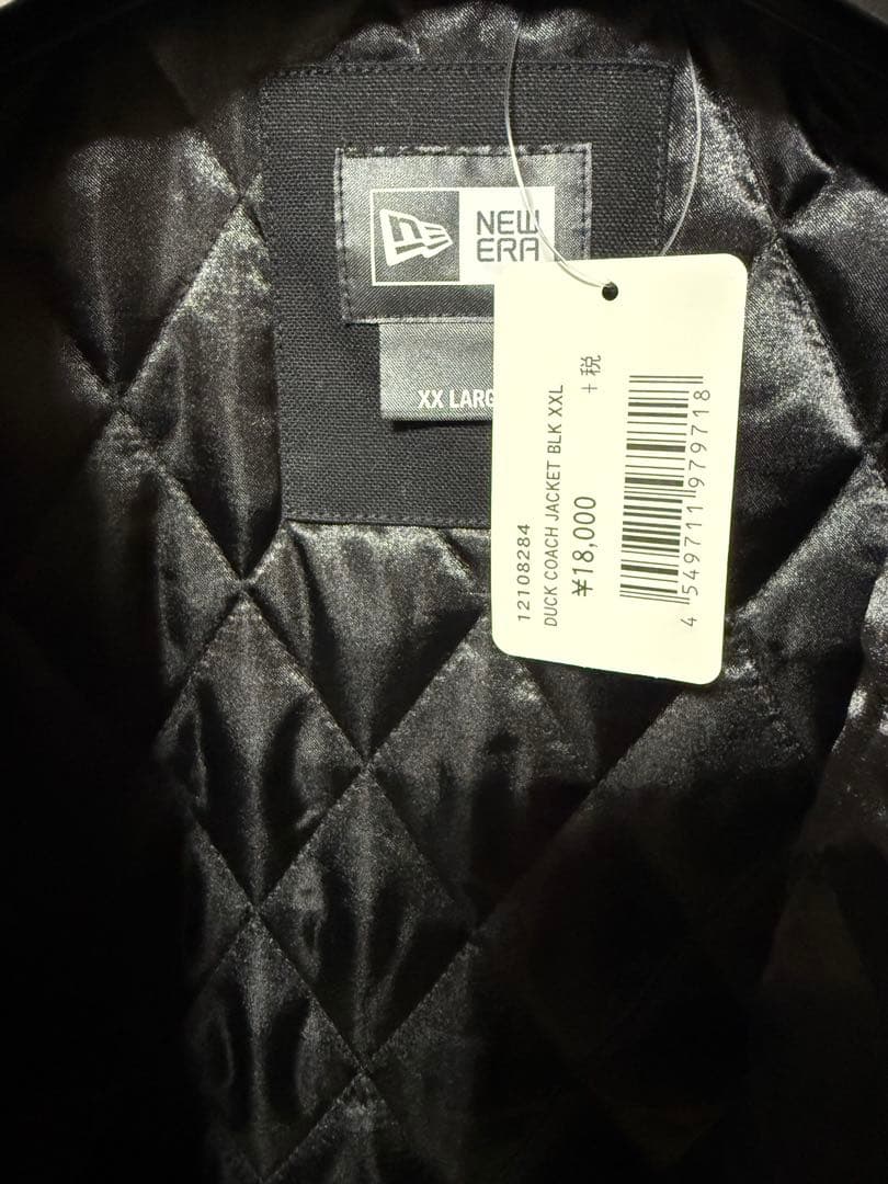 XXL ニューエラ DUCK COACH JACKET BLK コーチジャケット