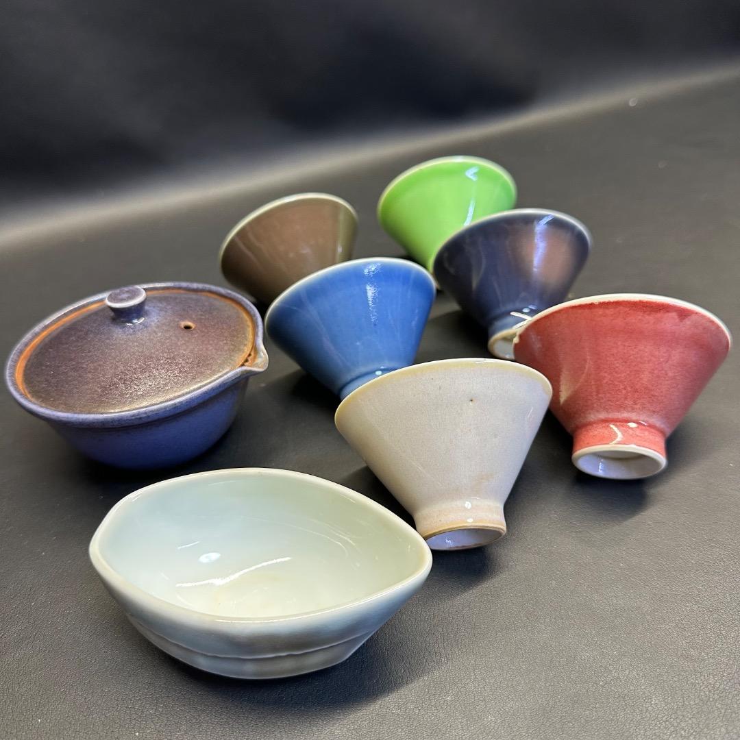 ♡Ea左1012 朝日焼 茶器セット 京都 煎茶器 湯冷ましなど 8点まとめ