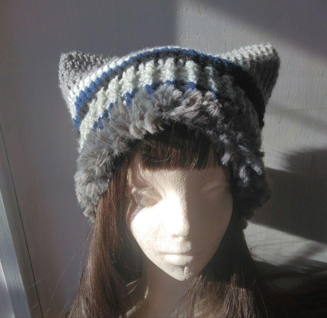 ウサギ耳ねこ耳2wayパーツ取り外し可能アレンジ色々帽子ハンドメイド