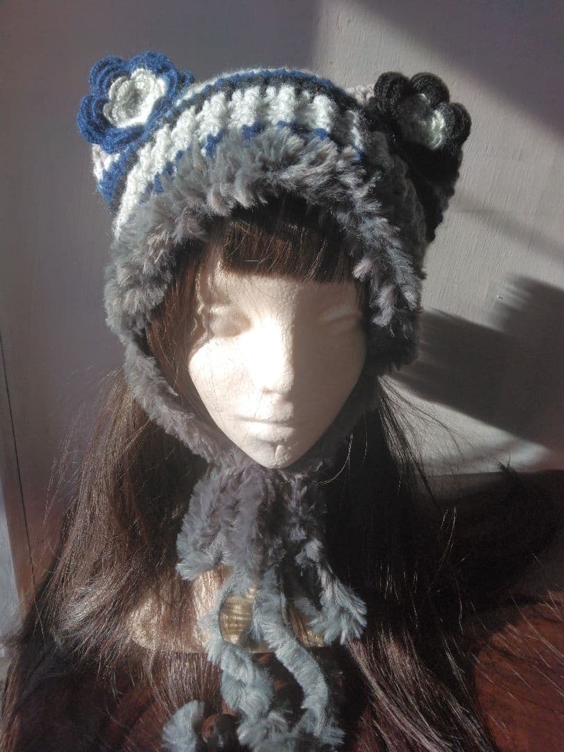 ウサギ耳ねこ耳2wayパーツ取り外し可能アレンジ色々帽子ハンドメイド