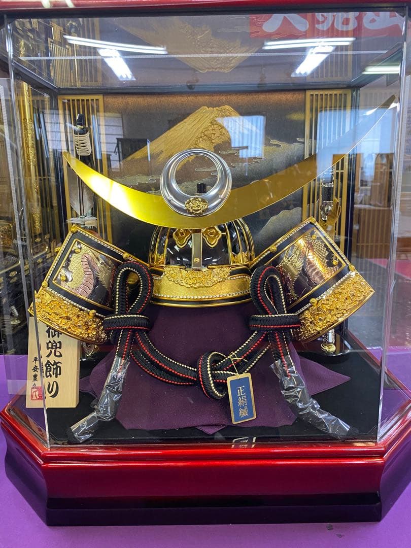 五月人形　上杉謙信　25号兜