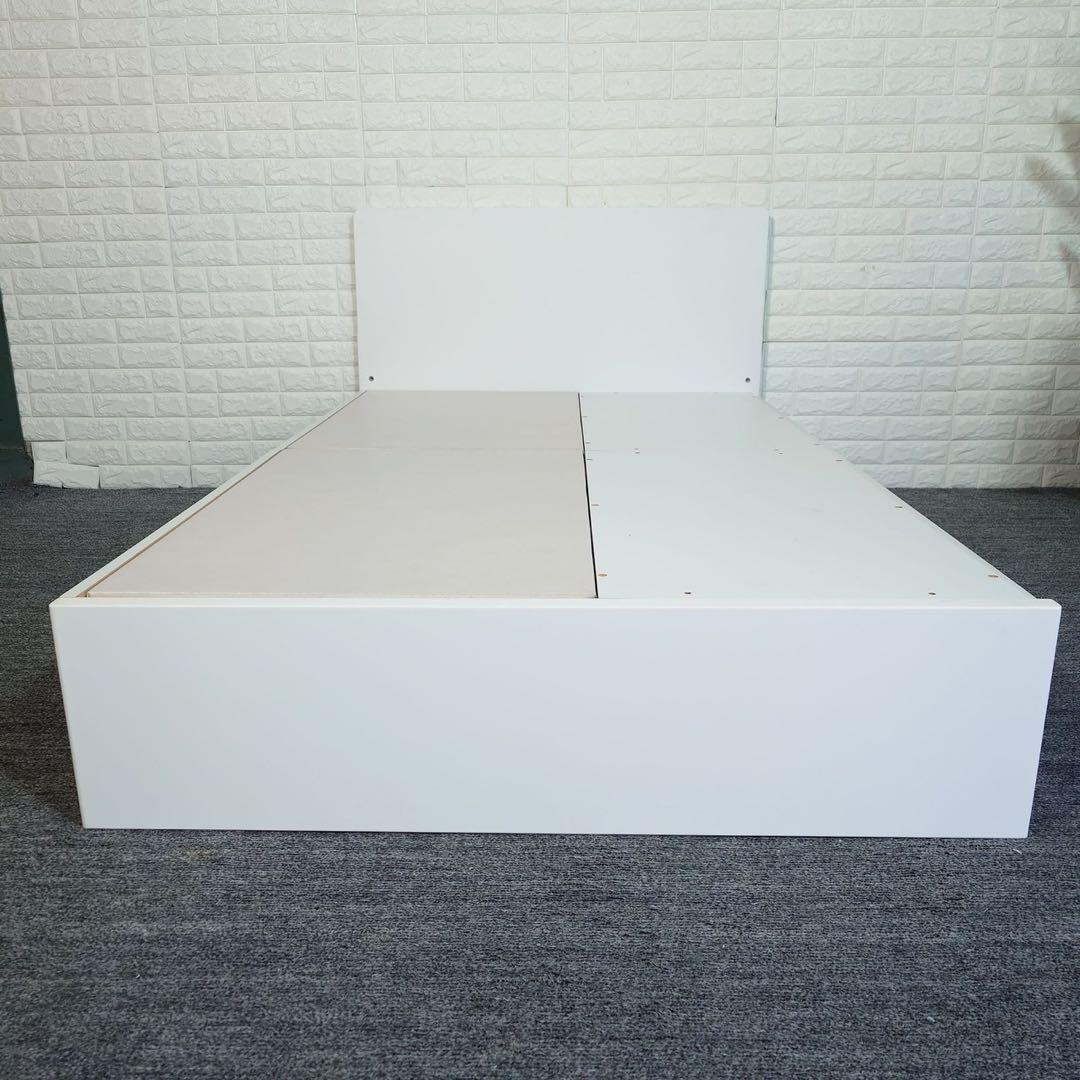 ニトリ ベッドフレーム セミダブル 収納付き シンプル 家具 寝具 K054