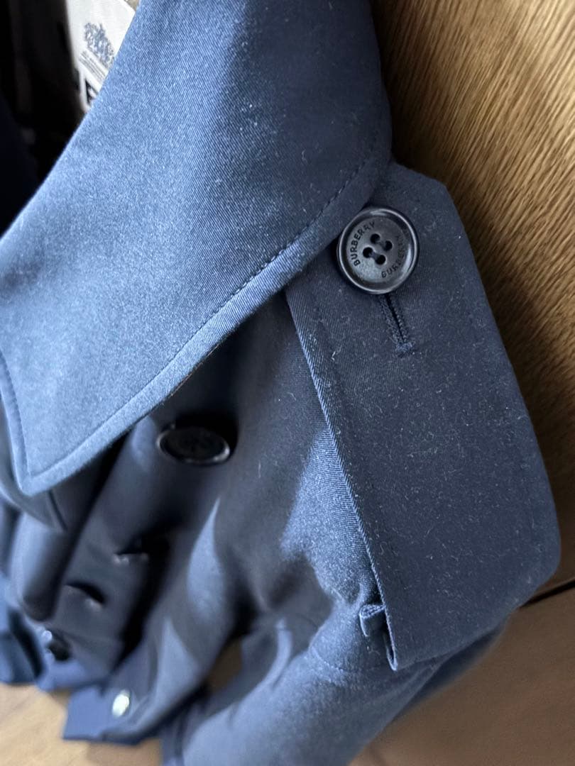 ⭐️【未使用】BURBERRYバーバリーケンジントントレンチコート 44 ネイビー