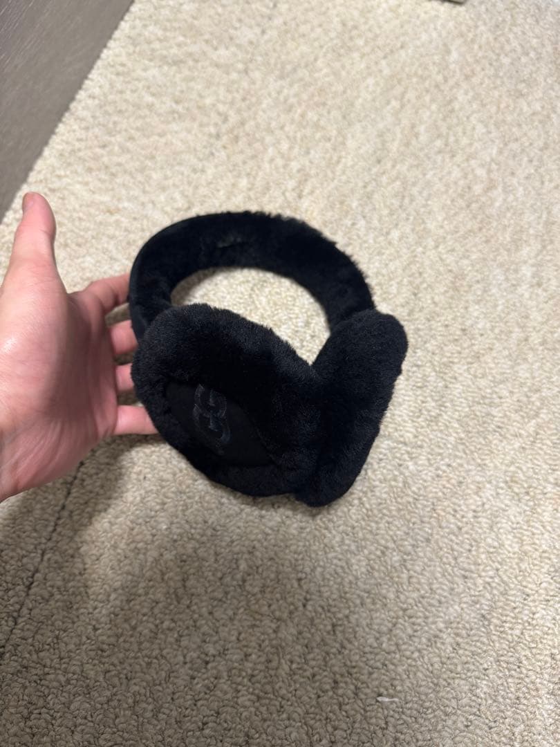 【美品】UGG シアリングイヤーマフ ブラック