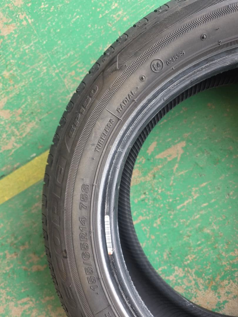 ブリヂストンBS EP150 155/65R14 15年製 4本セットバリ山