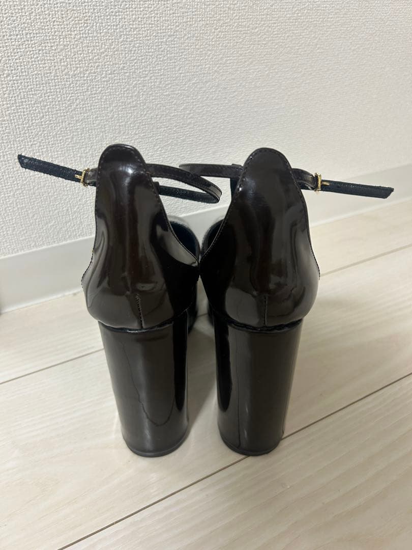 靴 FETICO DOUBLESTRAP SQUARE PLATFORM PUMPS