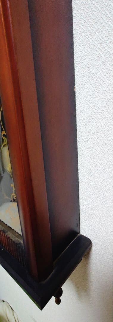 クラシック大型木製掛時計 ダークブラウン