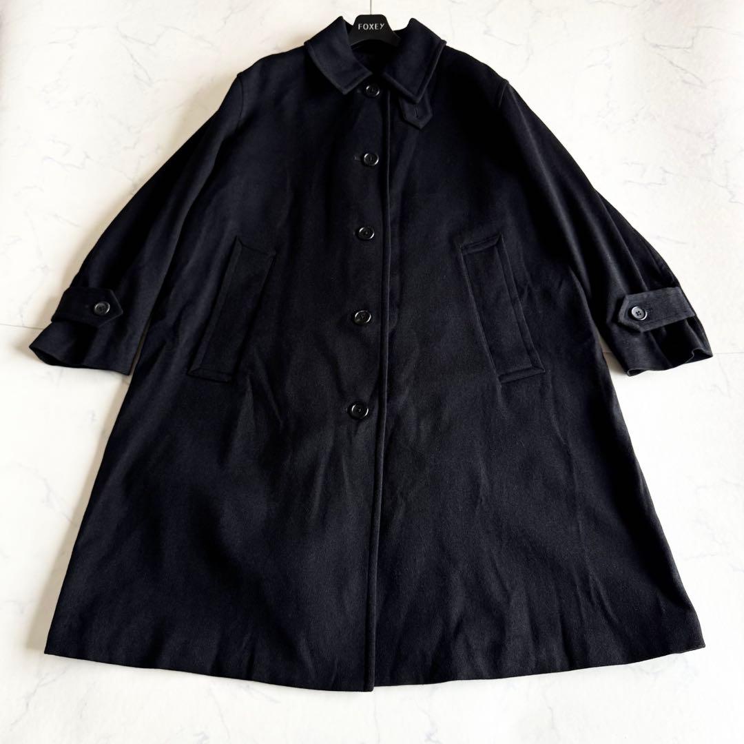 美品 2023AW マーガレットハウエル MILLED WOOL TWILL 黒