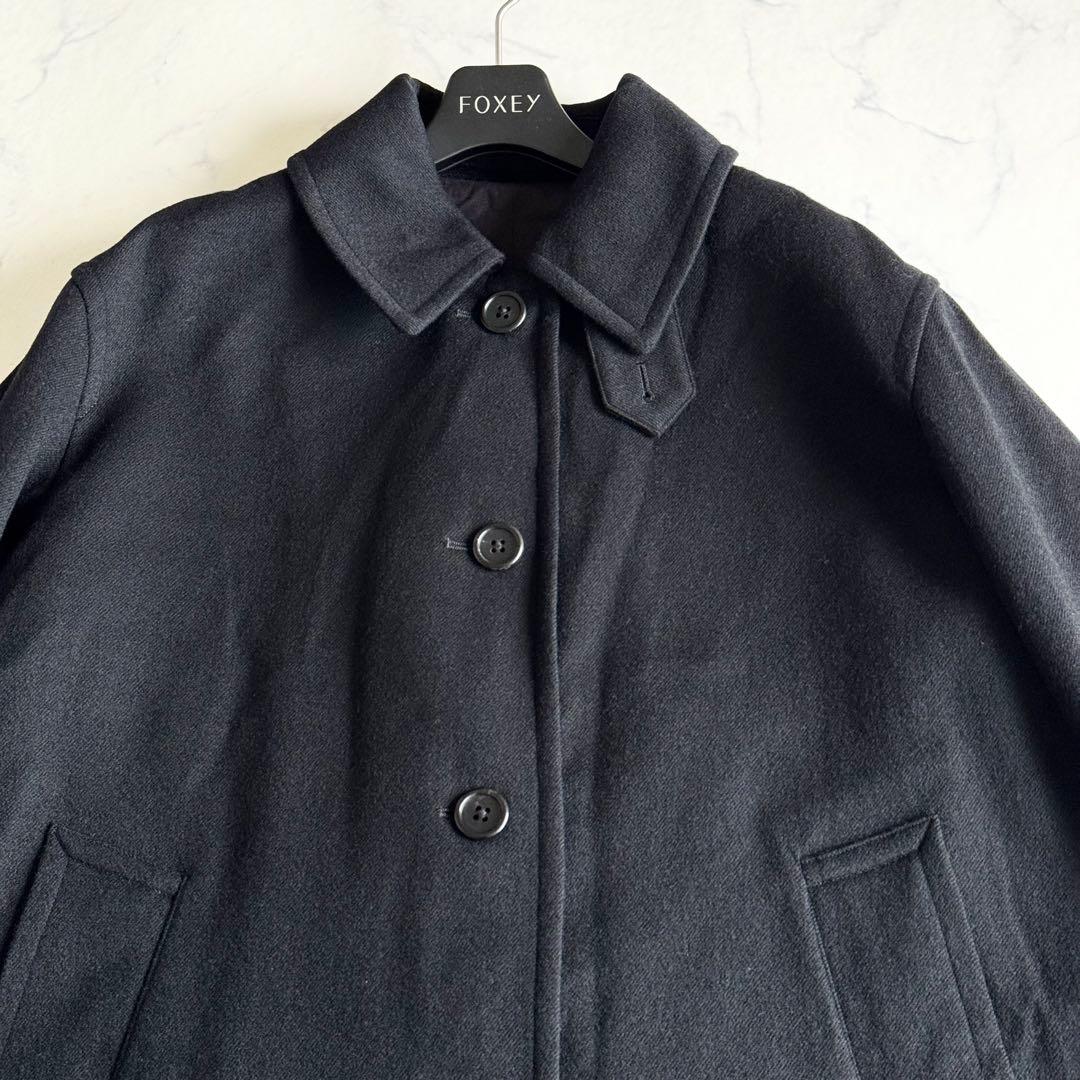 美品 2023AW マーガレットハウエル MILLED WOOL TWILL 黒