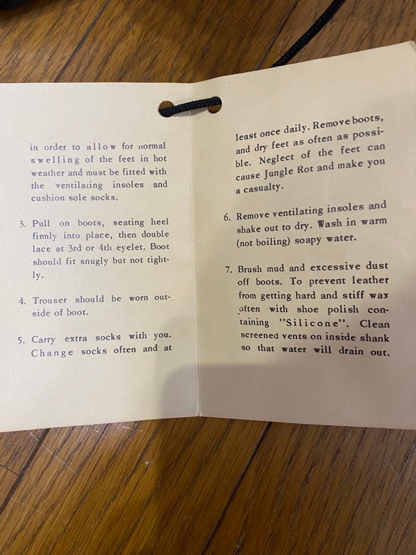 実物　米軍　ベトナム戦争　ジャングルブーツ　デッドストック　9N 27cm