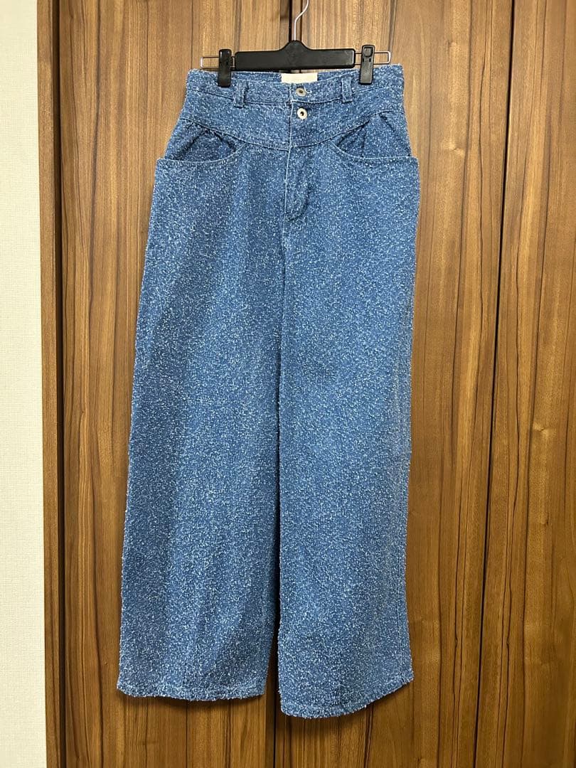 美品★ MEDI SCRATCH OVAL WIDE DENIM