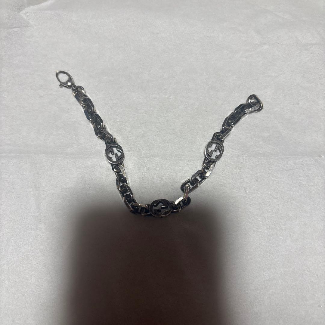 GUCCI シルバーチェーンブレスレット