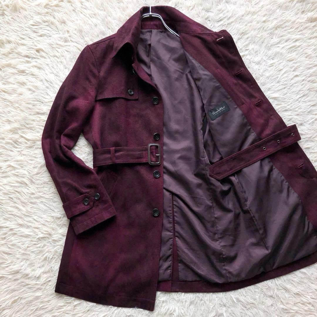 【極美品 マイクロスエード L】トルネードマート　ベルテッドコート　赤　y2k