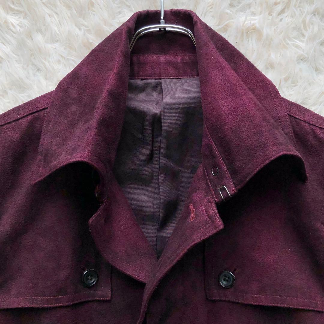【極美品 マイクロスエード L】トルネードマート　ベルテッドコート　赤　y2k