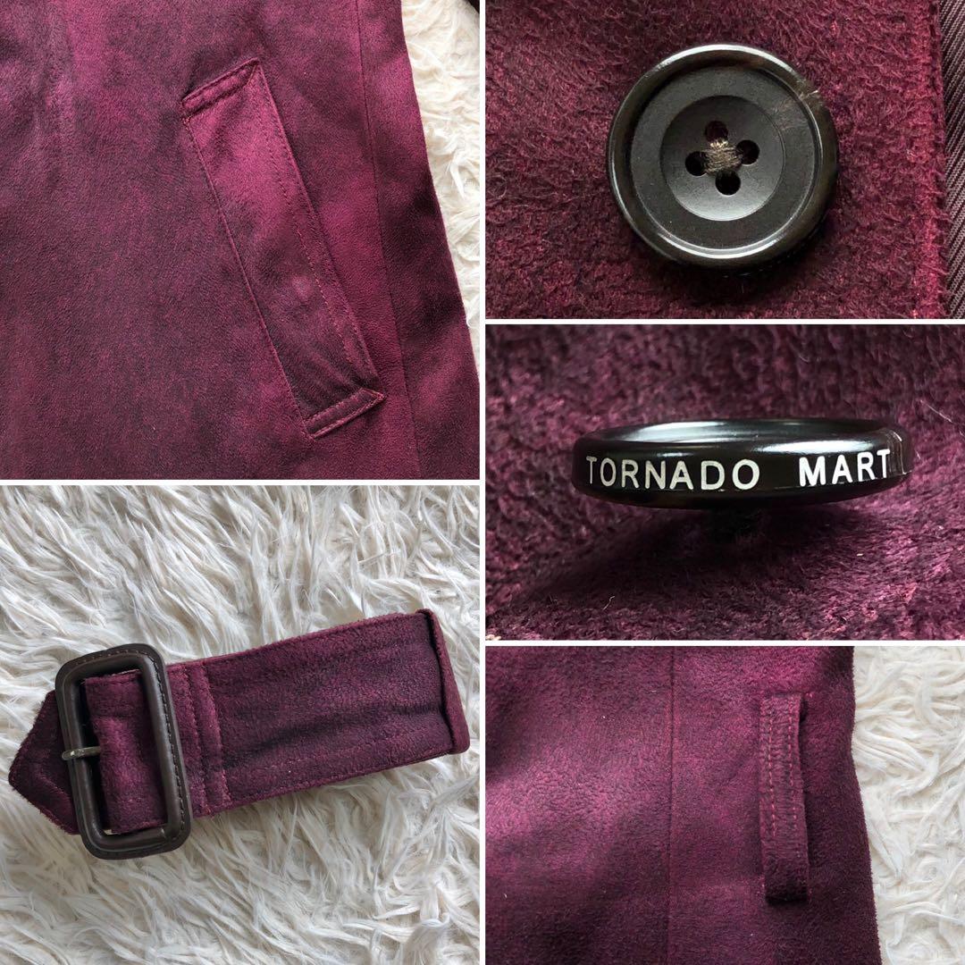 【極美品 マイクロスエード L】トルネードマート　ベルテッドコート　赤　y2k