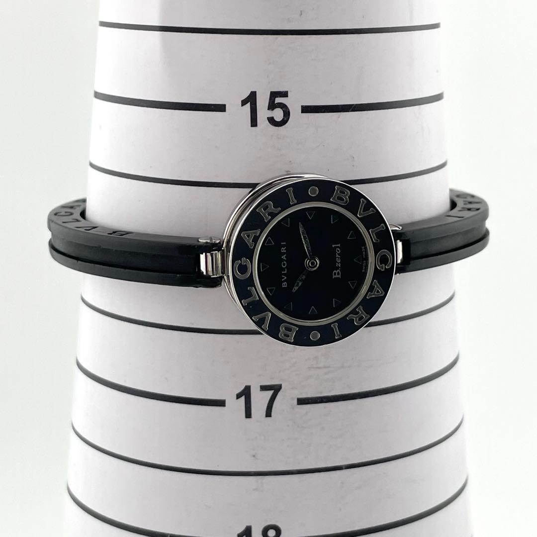【稼働/新品電池】ブルガリ　ビーゼロワン　バングル　腕時計　黒文字盤　レディース