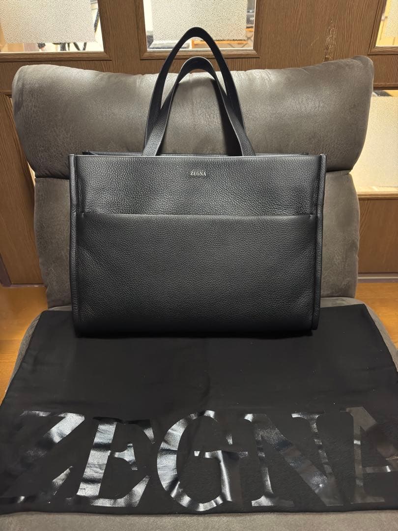 極美品　Ermenegildo Zegna ディアスキントートバッグ