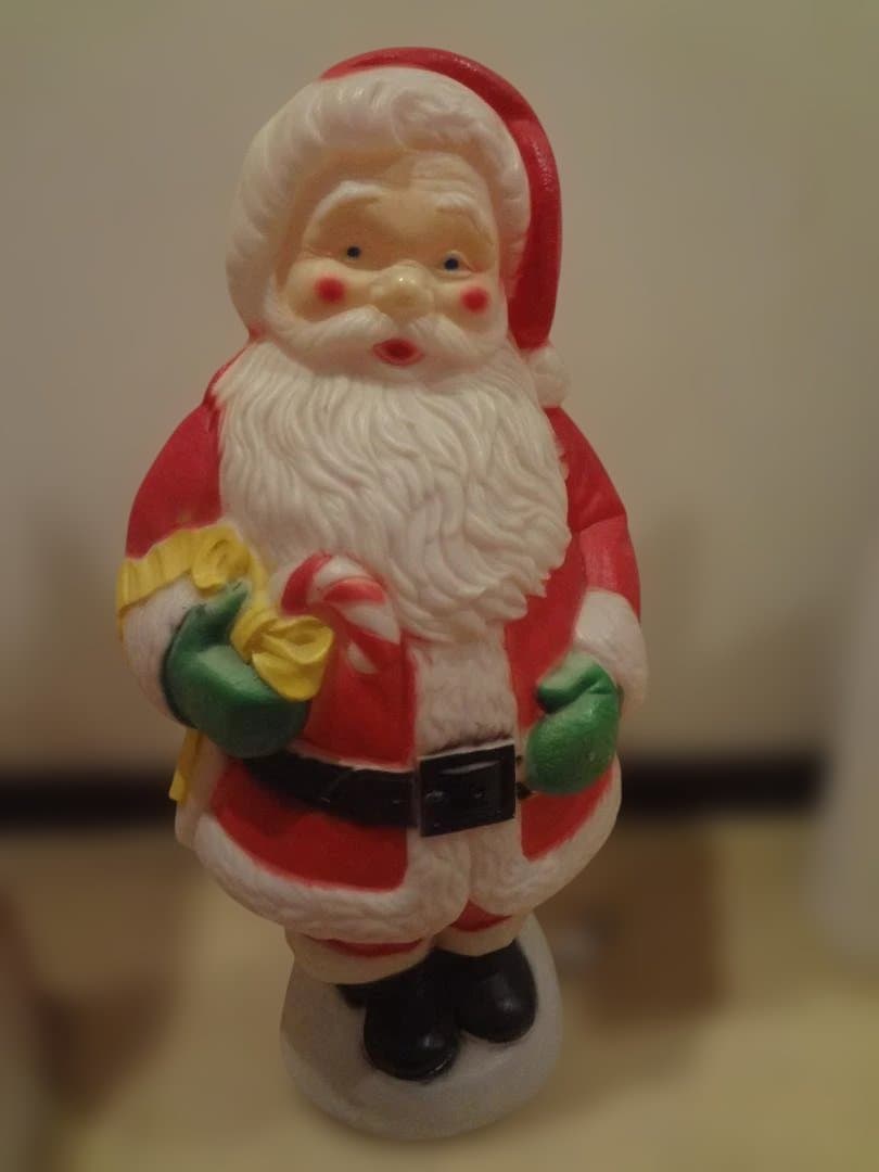 サンタクロース　ライトスタンド置物 約80cm　アメリカンヴィンテージ