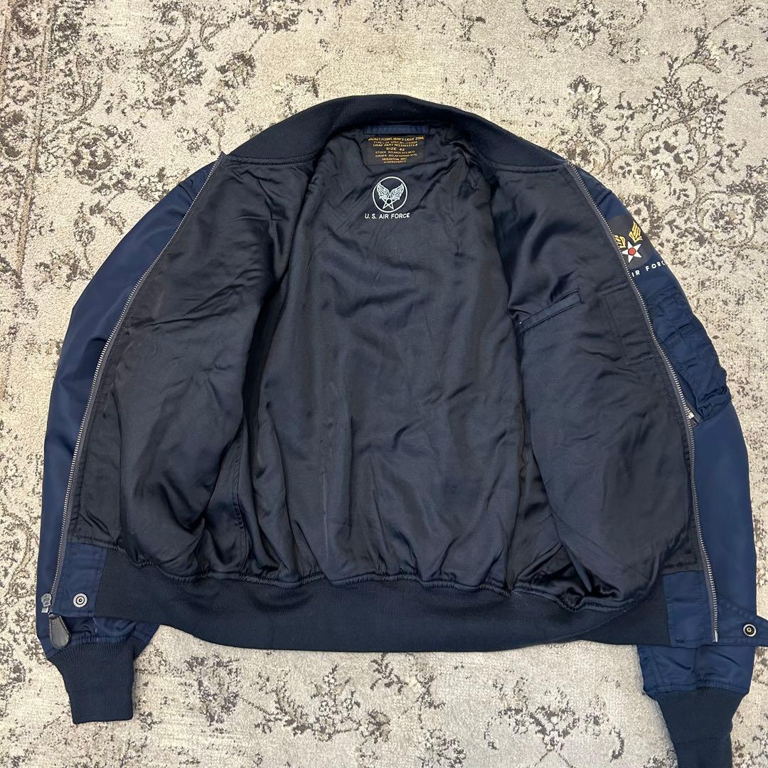 ゆうHOUSTON L-2Aヒューストン フライトジャケット　ネイビー