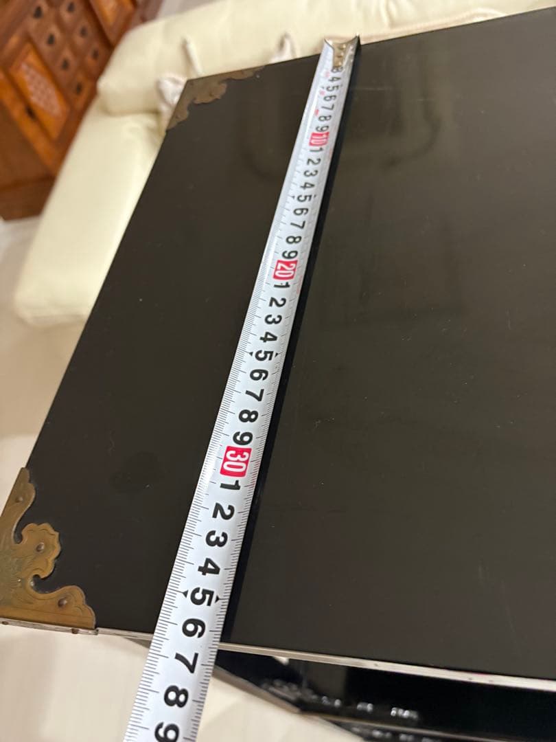 飾り棚 和製ビンテージ 花梨 カリン材 螺鈿 ラデン 象嵌 美しい 茶棚