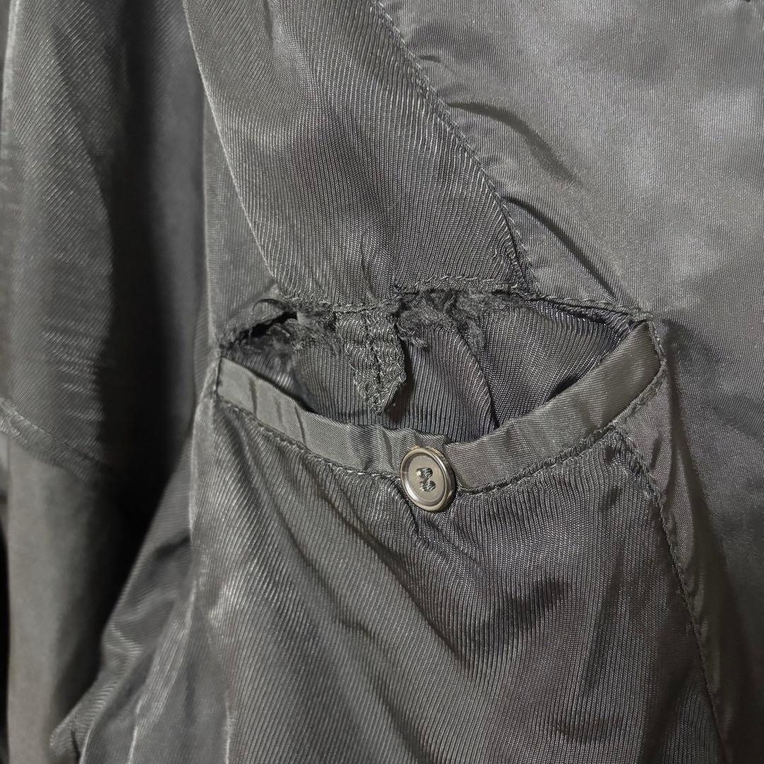 PRADA プラダ　ナイロンコート　ジャケット　ブラック　ボタン