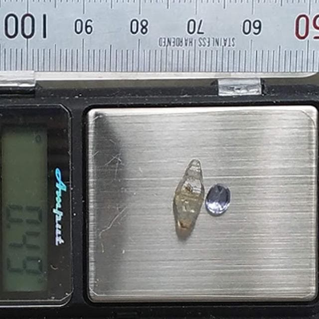 合計0.49g　ブルーサファイア結晶　ルースセット　サファイア