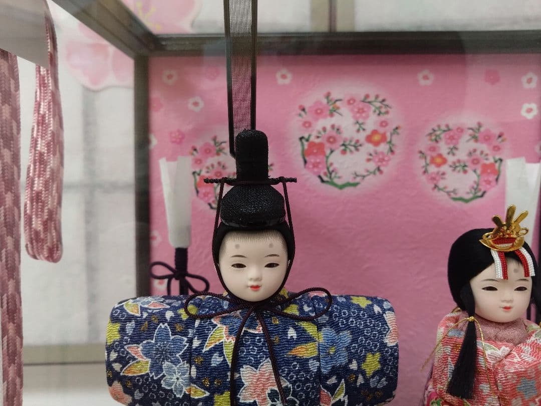 ケース入り雛人形　神雛　木目込人形