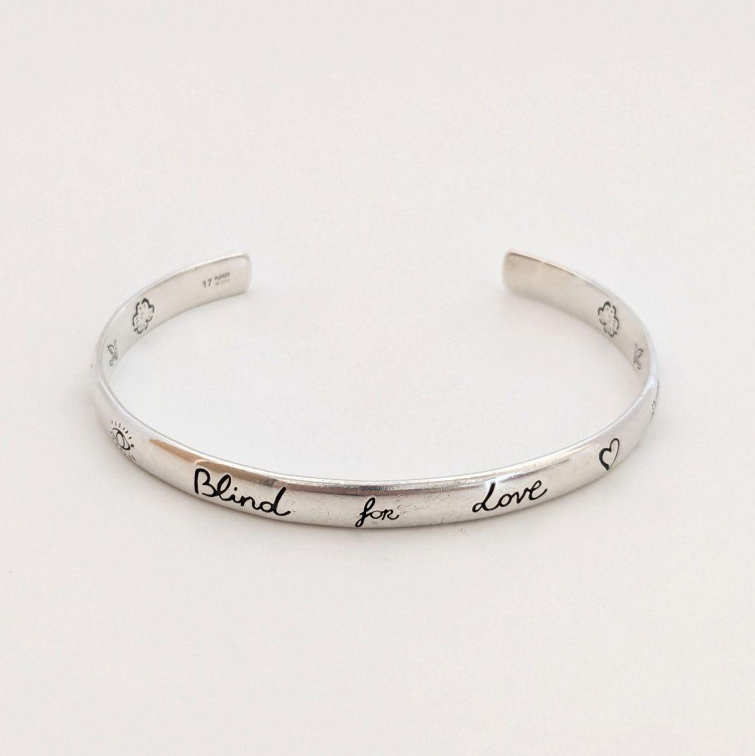 美品 GUCCI グッチ Blind For Love バングル ブレスレット