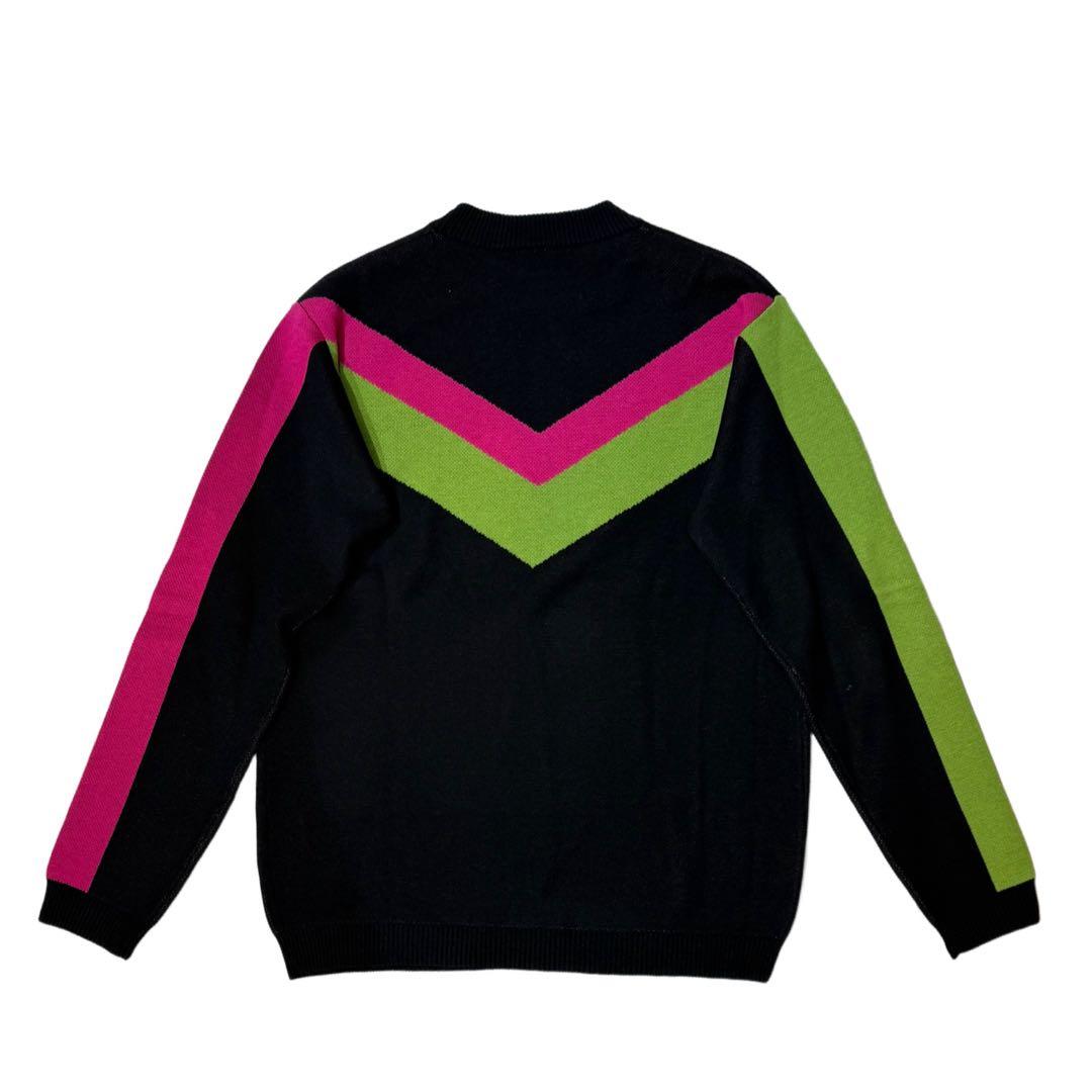 【新品】ムータマリン　ゴルフ　カシミヤ混　ニット　メンズ　黒　Ｍサイズ