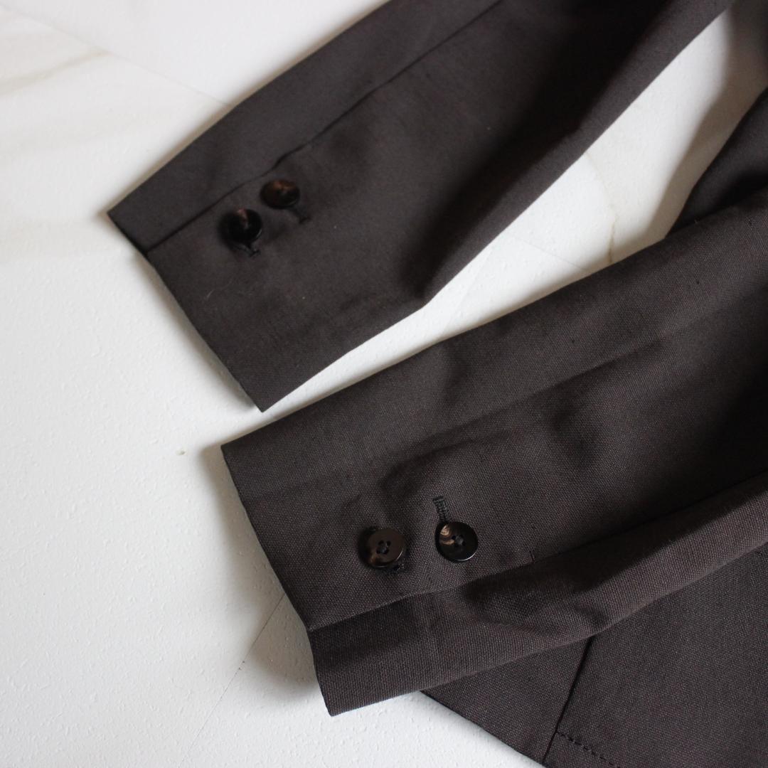 TOMORROWLAND パンツスーツ セットアップ 麻 ノーカラー S