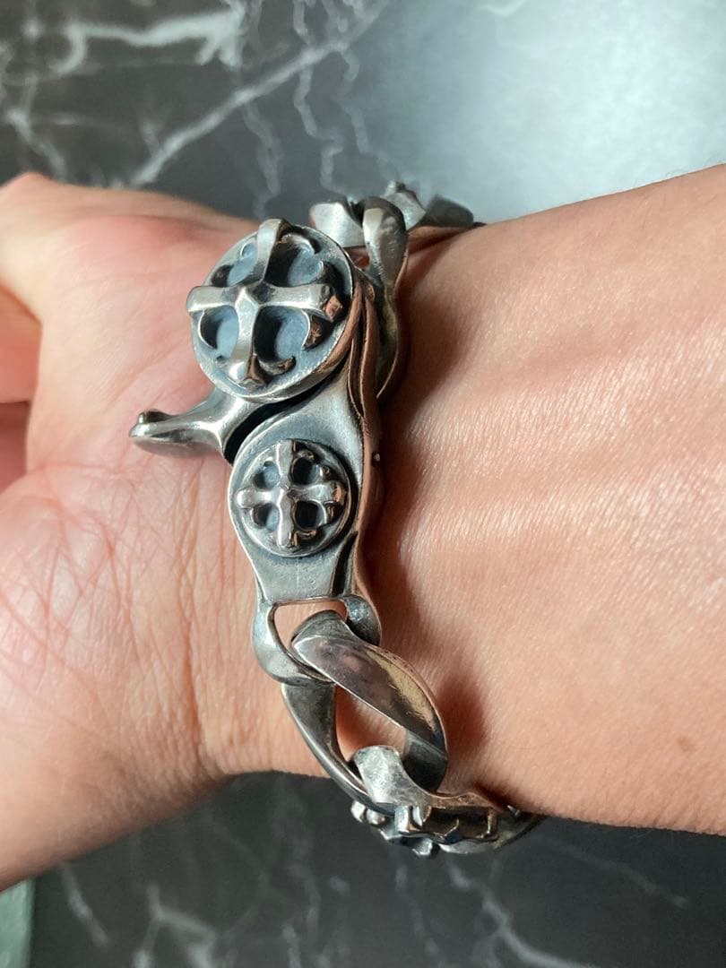 [1-O] Rebel 1995 SILVER / CROSS 喜平ブレスレット