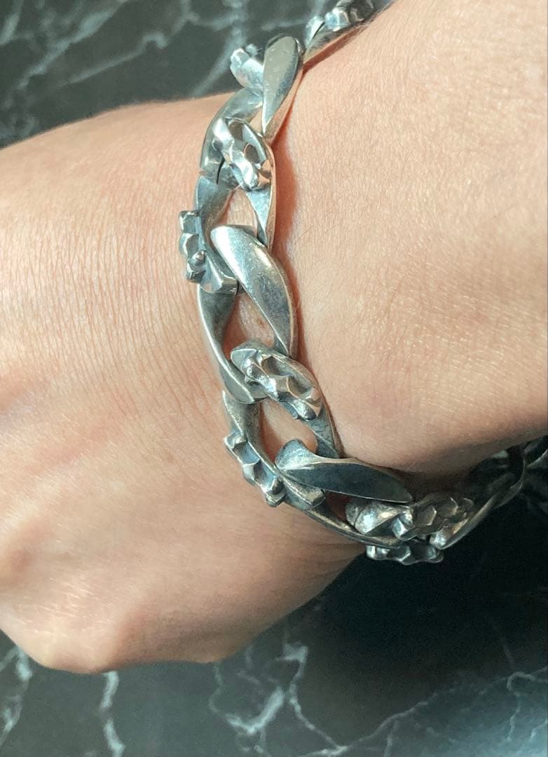 [1-O] Rebel 1995 SILVER / CROSS 喜平ブレスレット