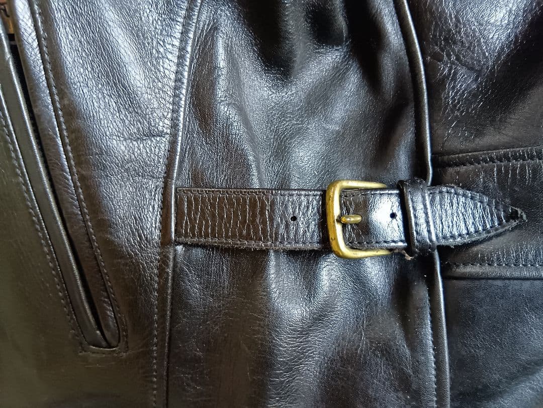 フェローズ　レザー・ジャケット（馬革）　ブラック　サイズ 40（メンズL）