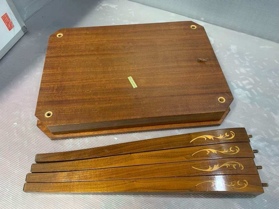 イタリア オルゴール 猫脚 テーブル コレクションケース コンソール 花台