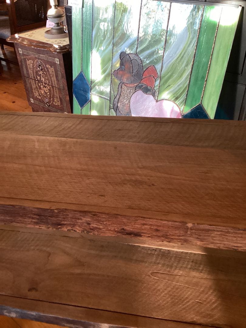 木製3段ラック アンティーク風