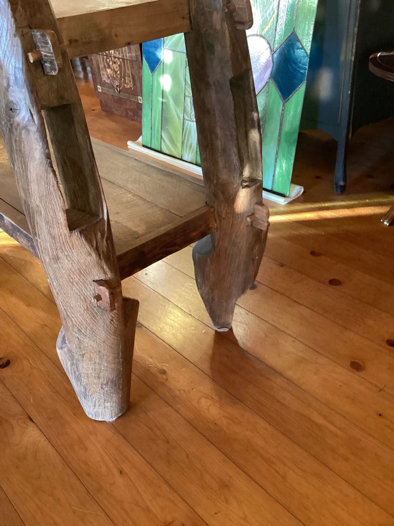 木製3段ラック アンティーク風