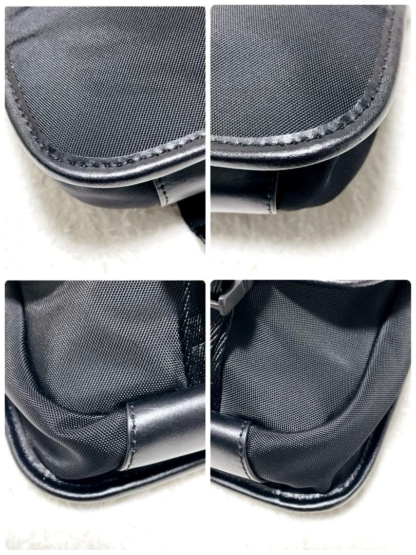 【美品】ポロ ラルフローレン メッセンジャーバッグ ショルダー 黒